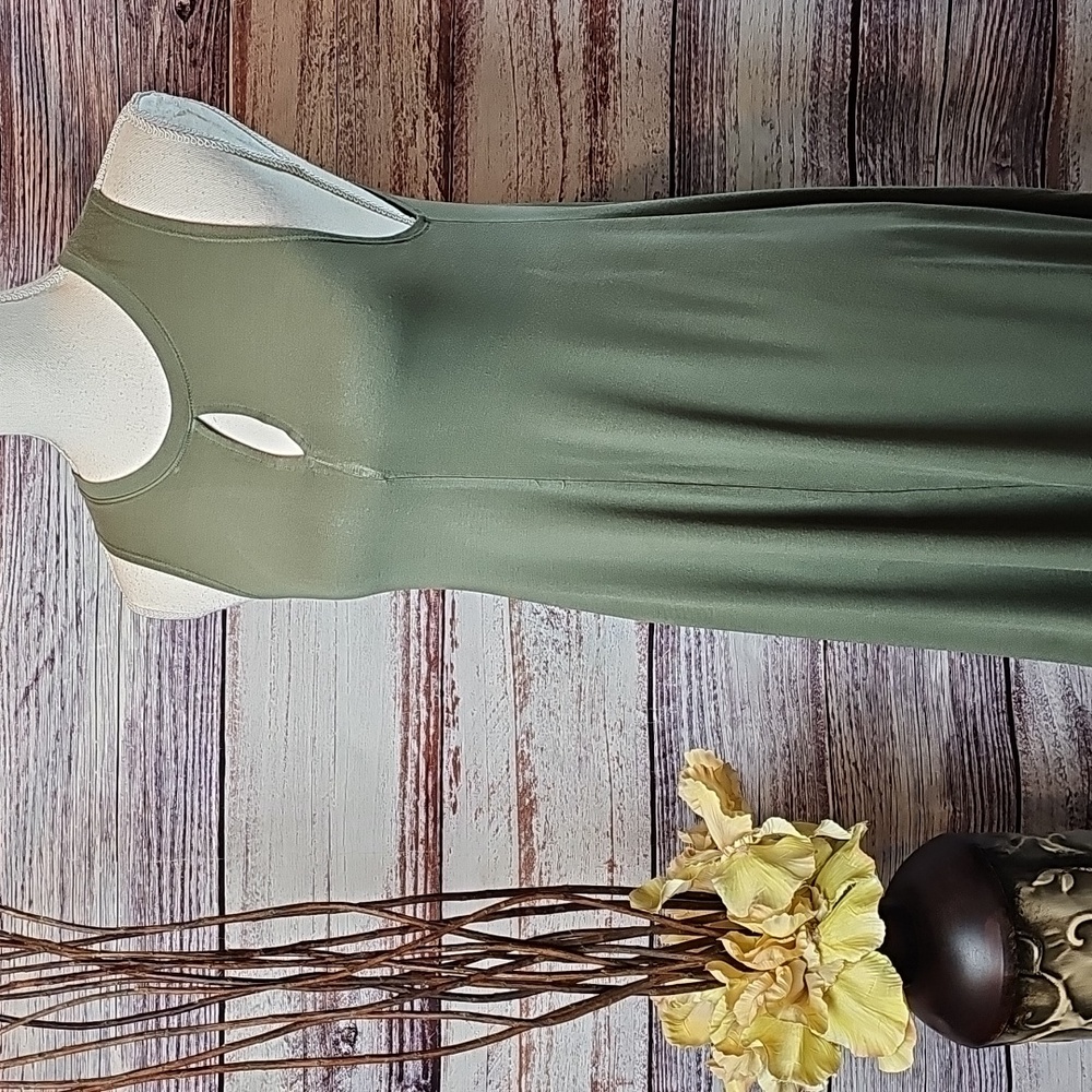 NEW DOUBLE ZERO ARMY GREEN PULLOVER SWING DRESS